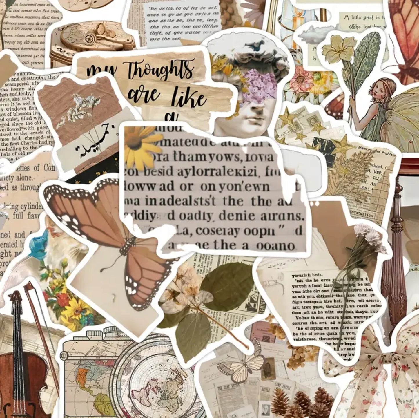 Retro Journalling Stickers (30pcs)