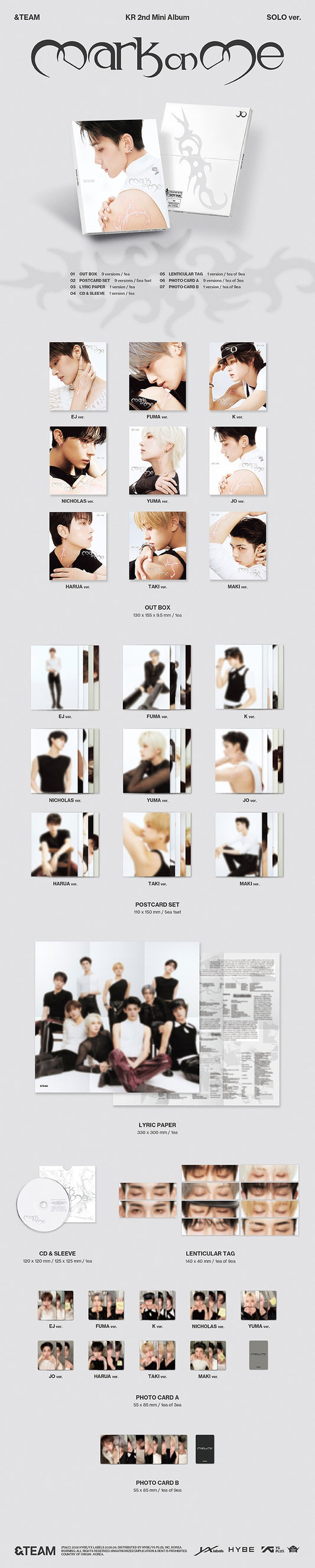 &Team Mark On Me Official Solo Album