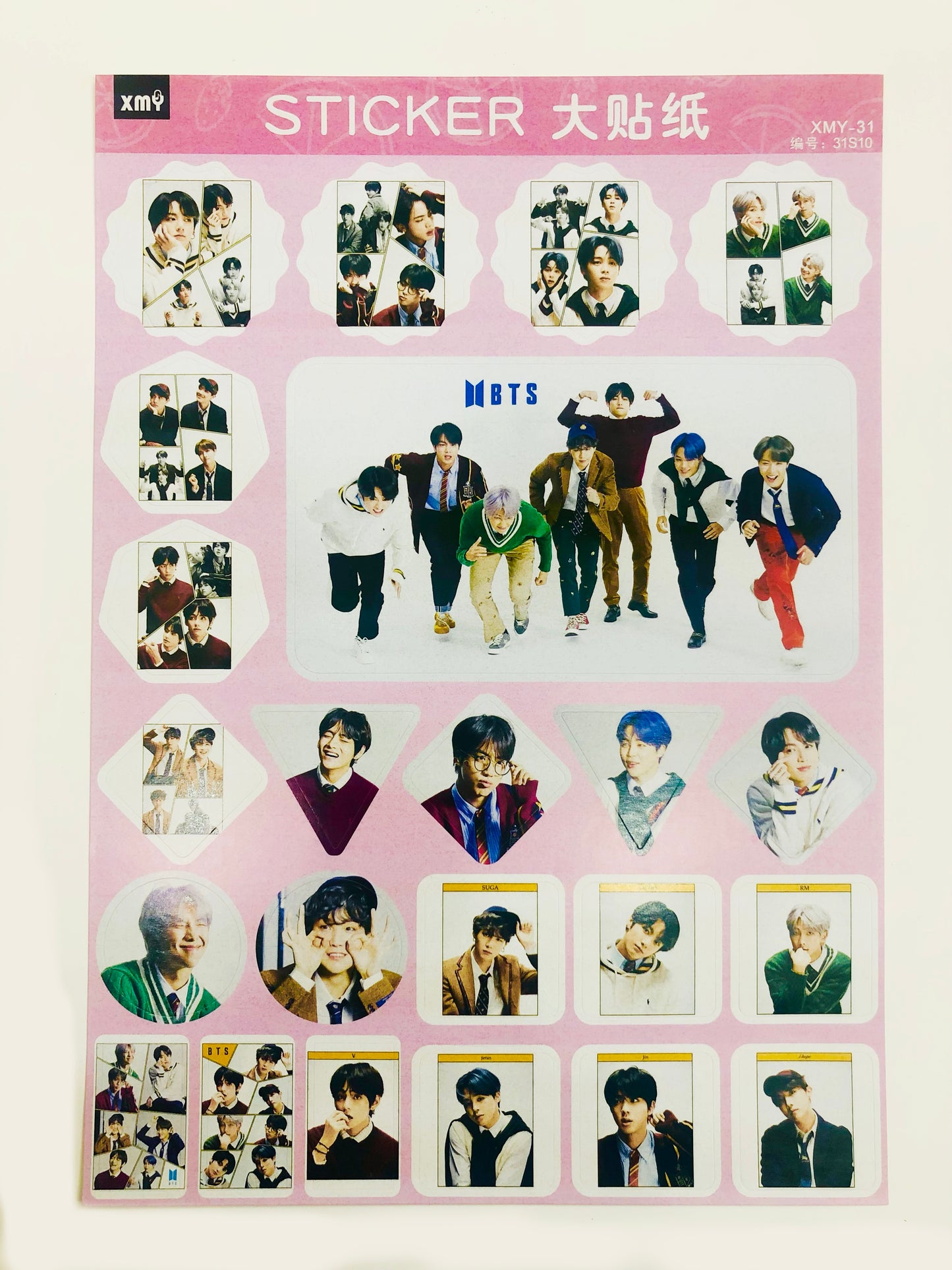 BTS MOTS7-4 A4 Sticker sheet