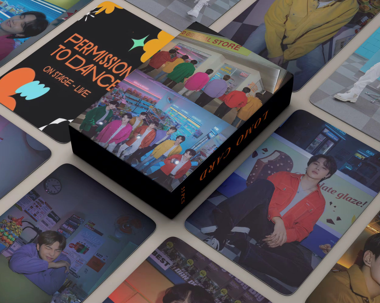 BTS Permission To Dance Holographic Lomocards (55 pcs)