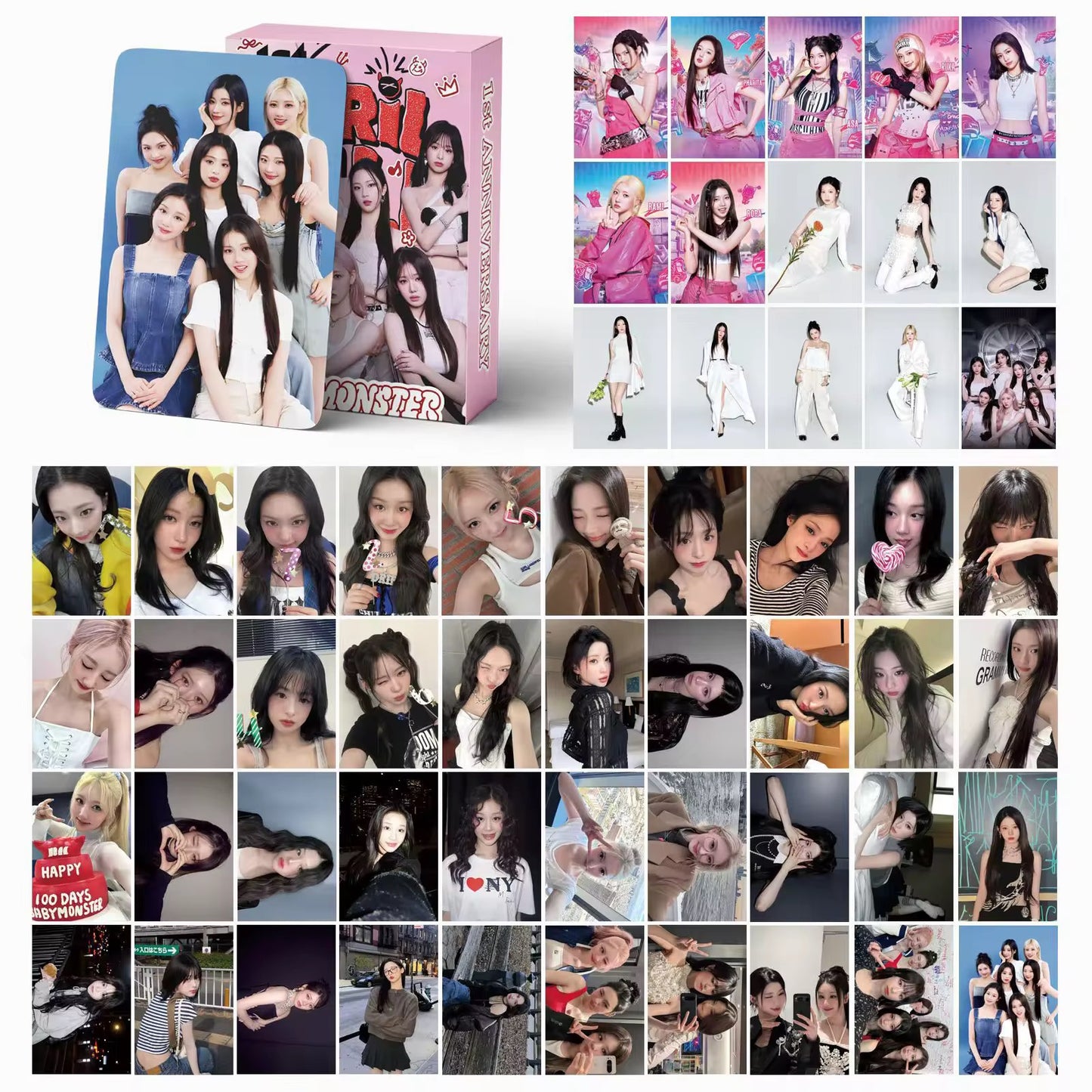 Babymonster Hello Monsters Holographic Photocards (50 pcs)