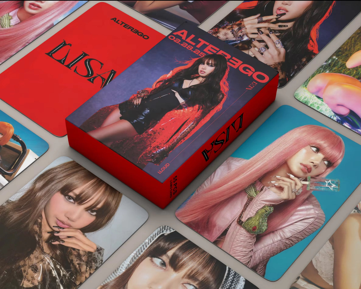 Blackpink Lisa Alter Ego Holographic Lomocards (55 pcs)
