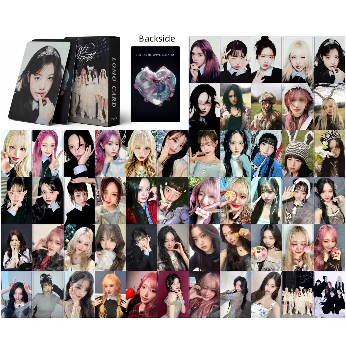 IVE Empathy Holographic Lomocards (55 pcs)