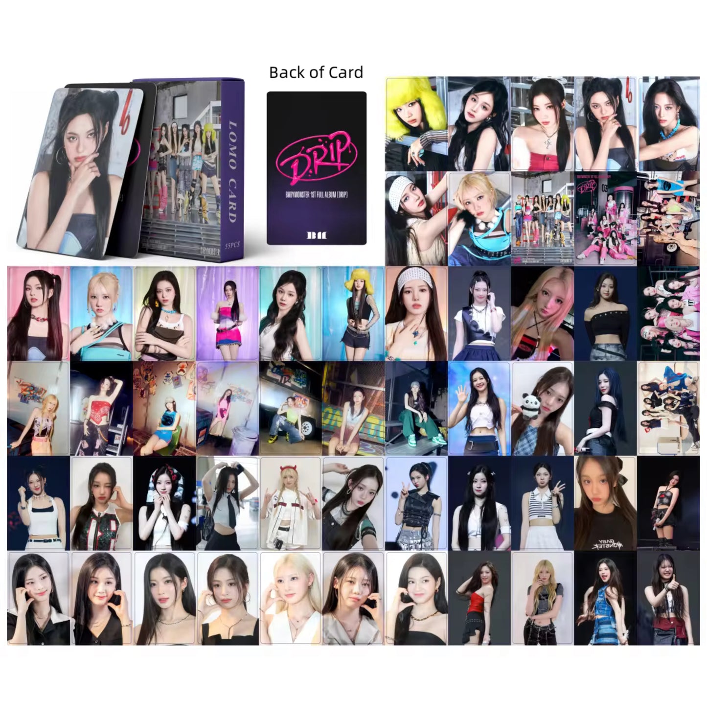 Babymonster Drip Lomocards (55 pcs)