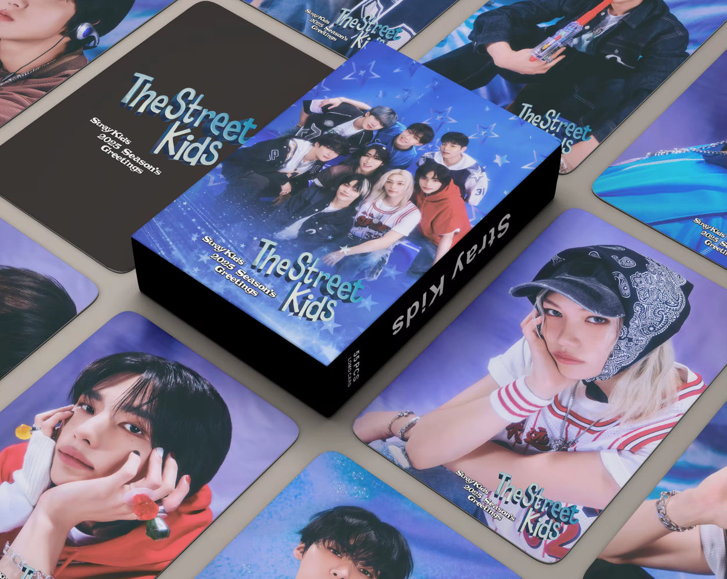 Stray Kids The Street Kids Holographic Lomocards (55 pcs)