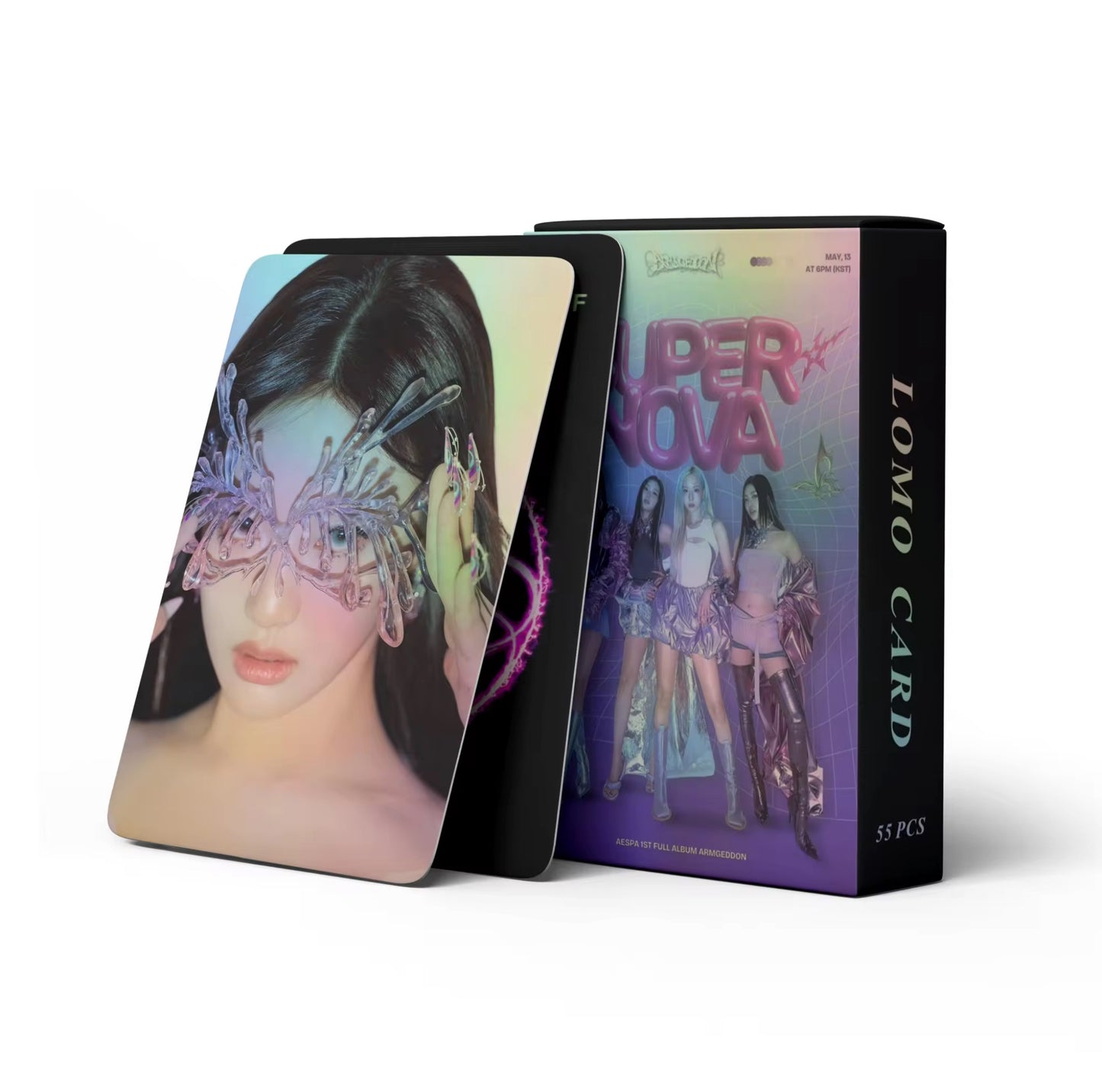 Aespa Super Nova Holographic Lomocards (55 pcs)