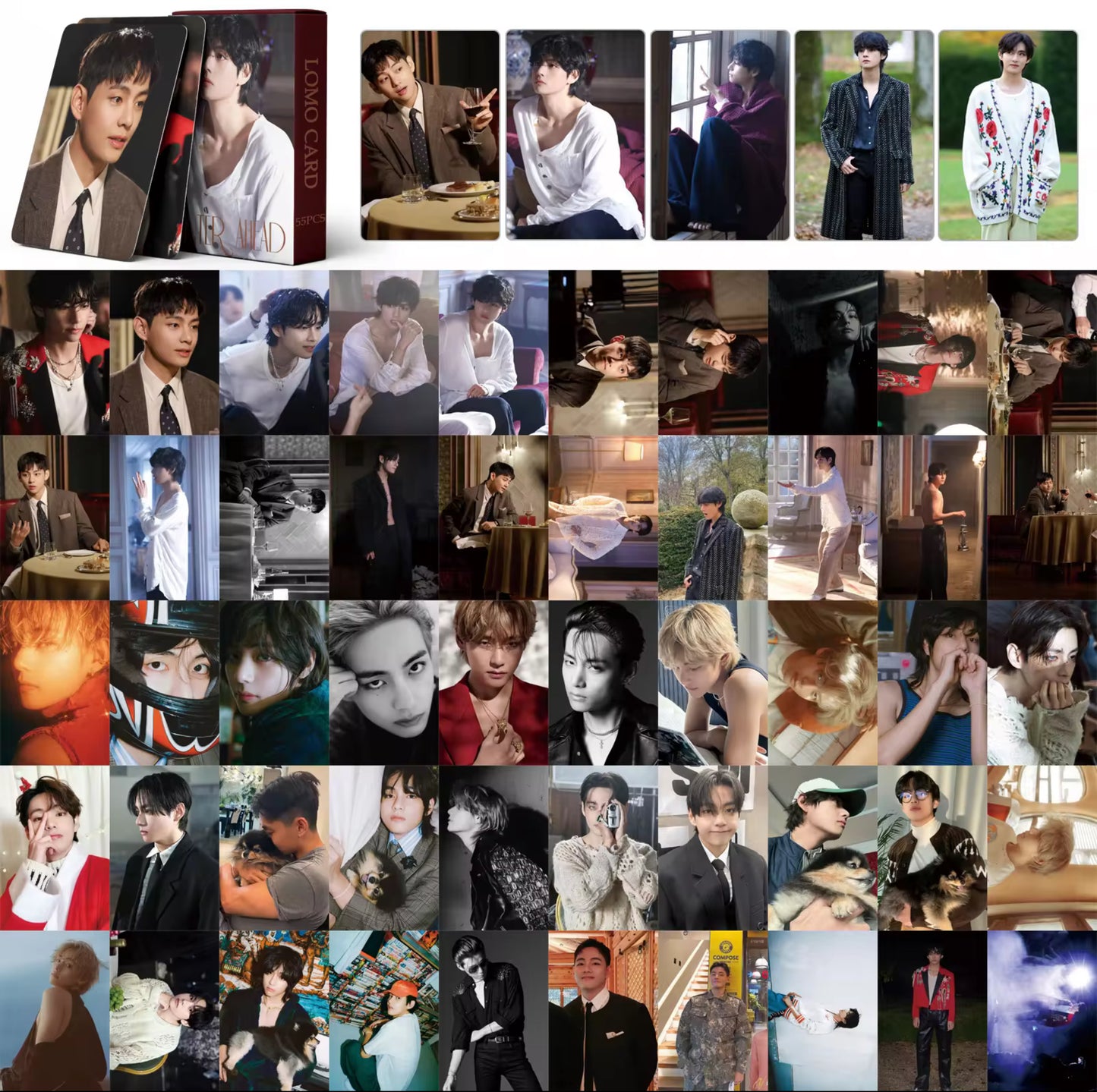 BTS V Winter Ahead Lomocards (55 pcs)