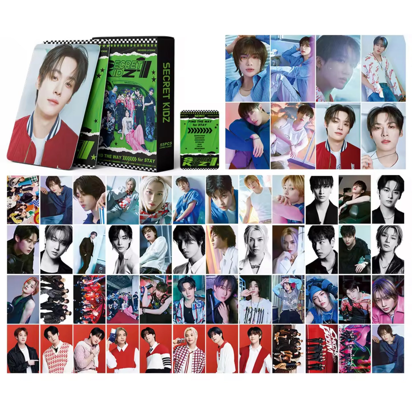 Stray Kids Secret Kidz Lomocards (55 pcs)