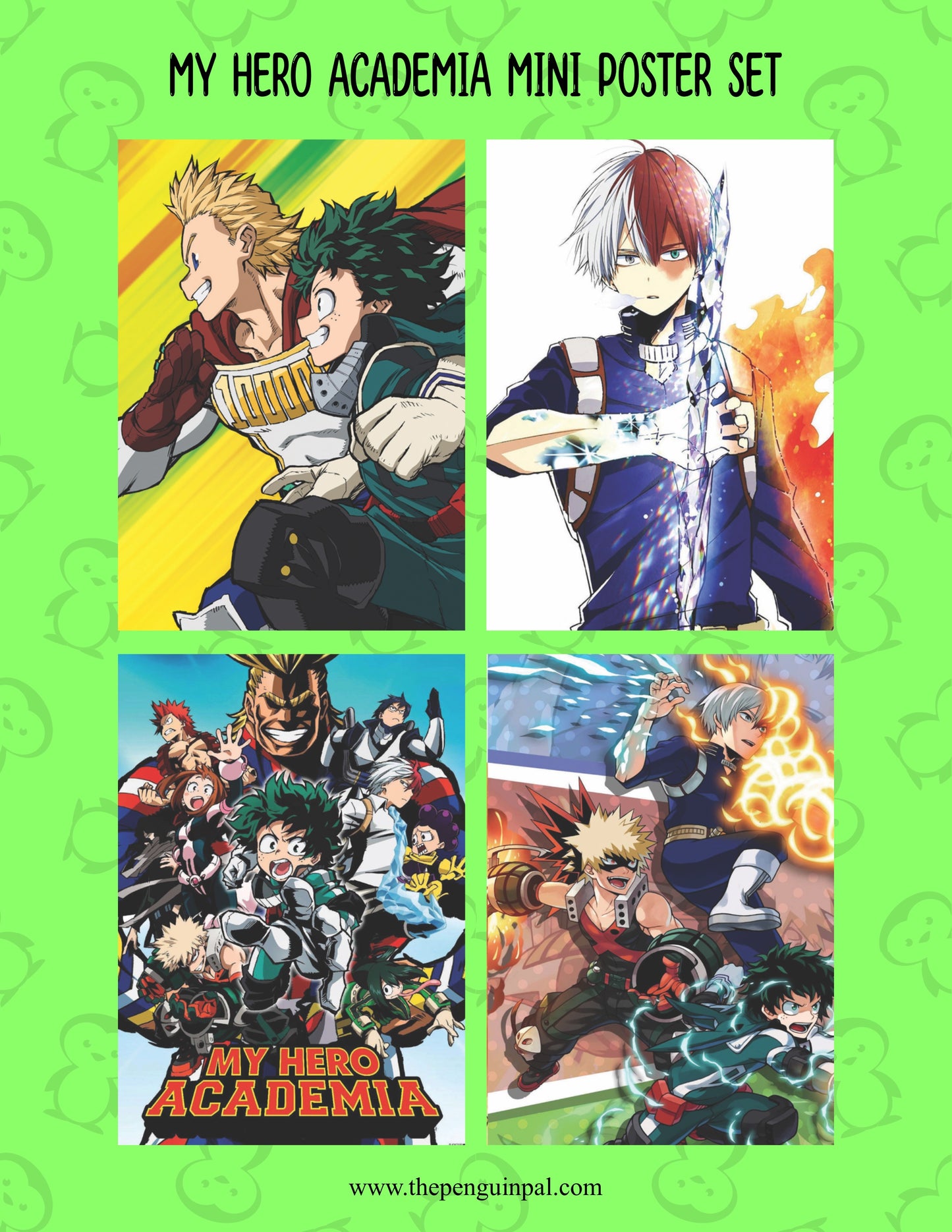 My Hero Academia Mini Poster Set (8 pcs)