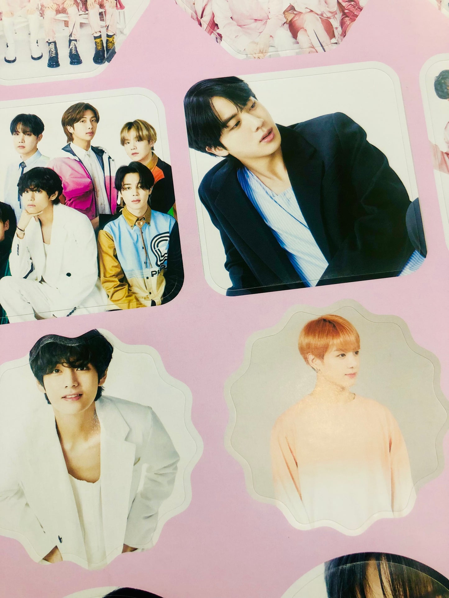 BTS Japan Vogue A4 Sticker sheet