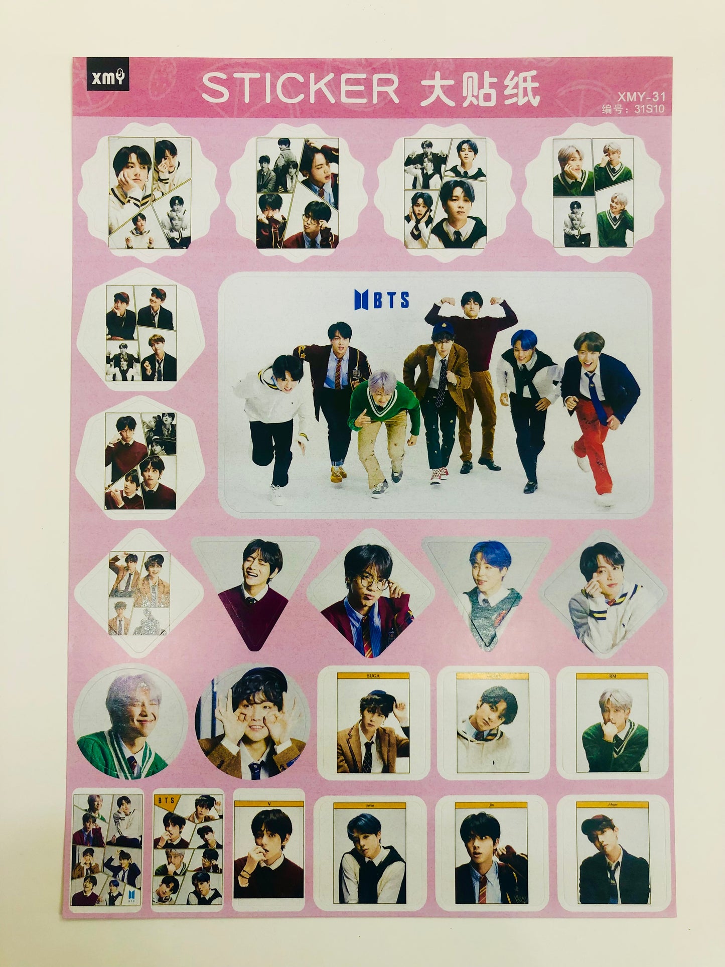 BTS MOTS7-4 A4 Sticker sheet