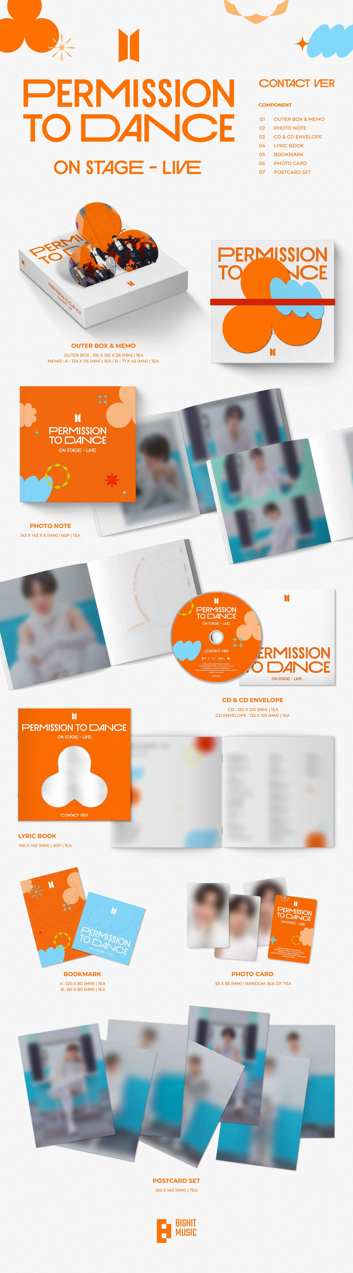 BTS Permission To Dance on Stage Live Official Album