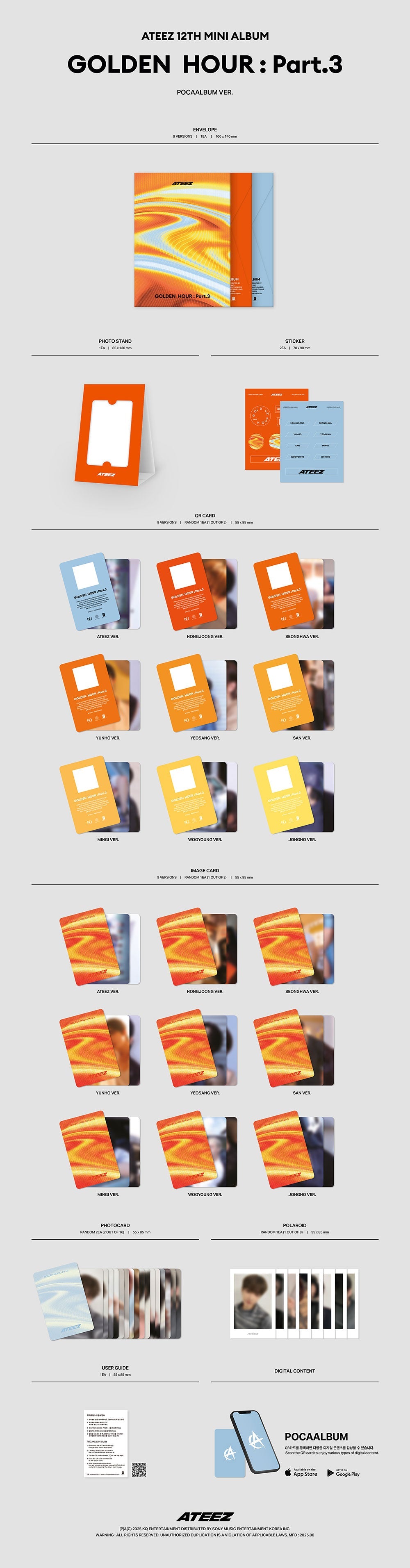 Ateez Golden Hour Pt.3 Poca Official Album