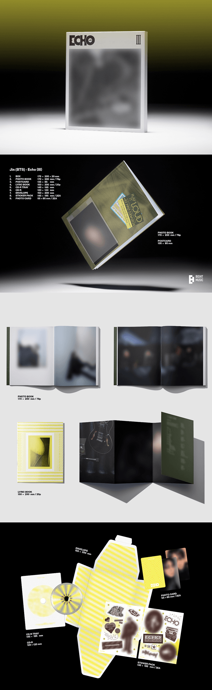 BTS Jin Echo Official Album