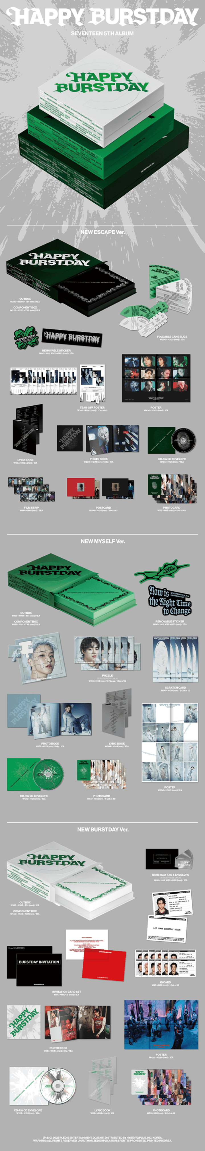 Seventeen Happy Burstday Official Album