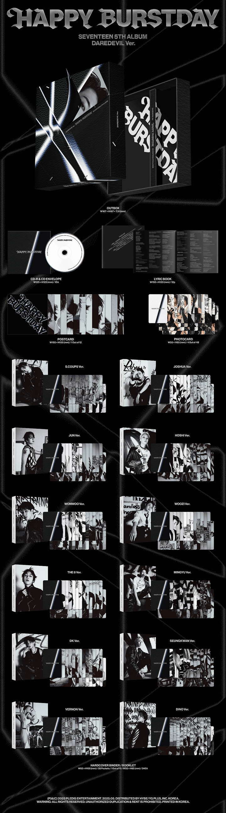 Seventeen Happy Burstday Daredevil Official Album