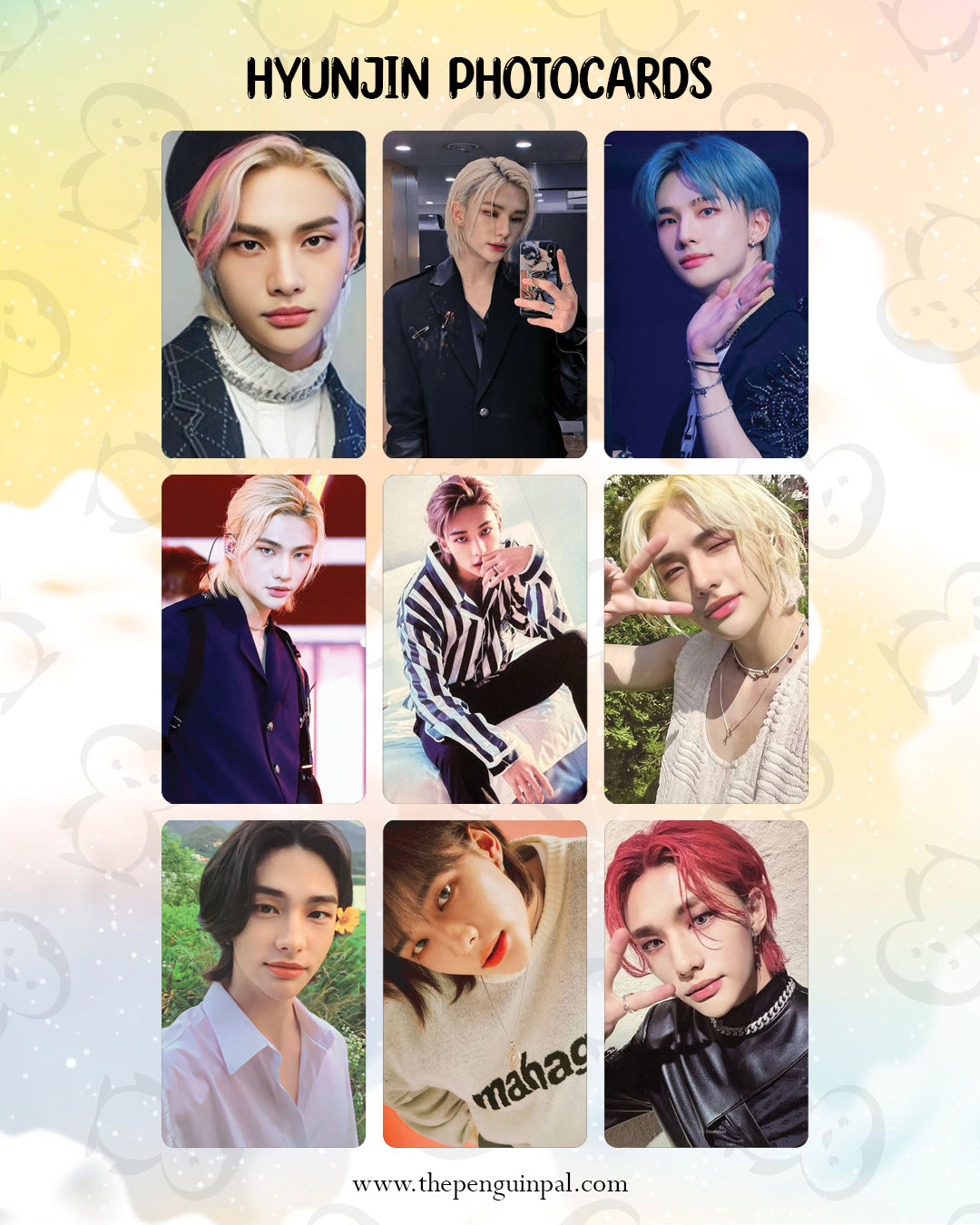 Hyunjin Bias Photocards (18 pcs)