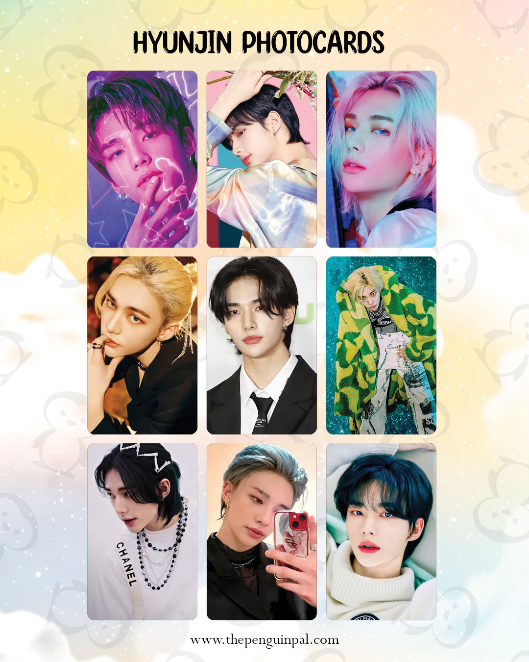Hyunjin Bias Photocards (18 pcs)