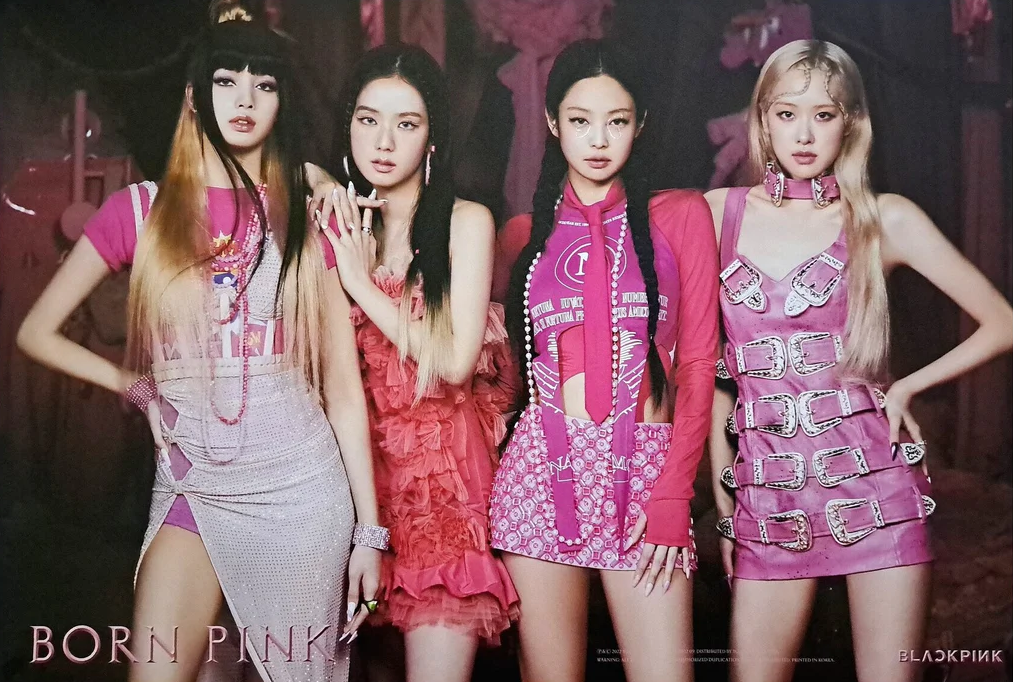 Blackpink Born Pink Official Poster Pink (Folded)