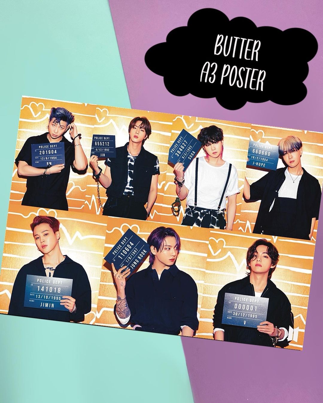 BTS Jumbo A3 Posters Set (10 pcs)