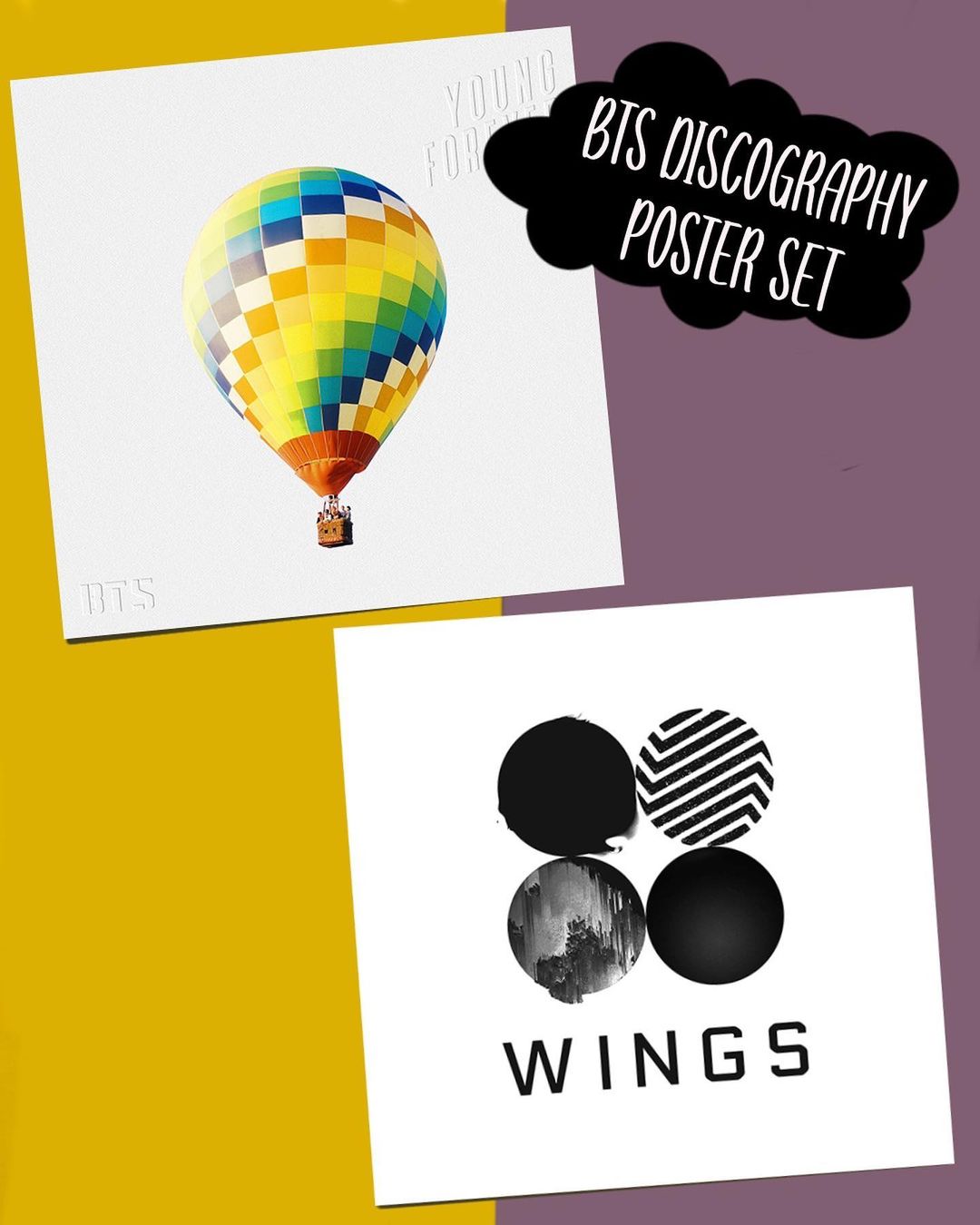 BTS Discography Poster Set (20 pcs)