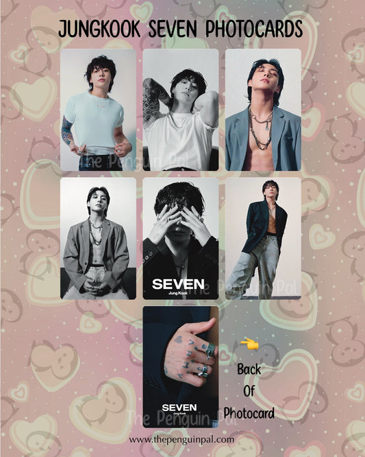 Jungkook Seven double sided photocards (6 pcs)