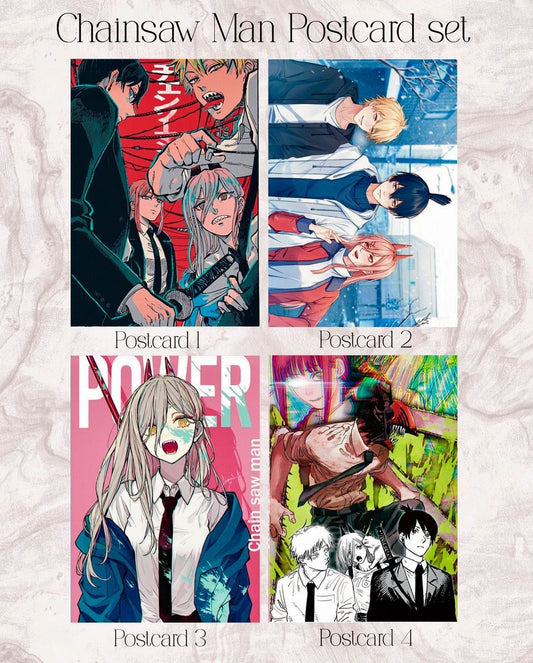 Chainsaw Man Postcards Set (4 pcs)