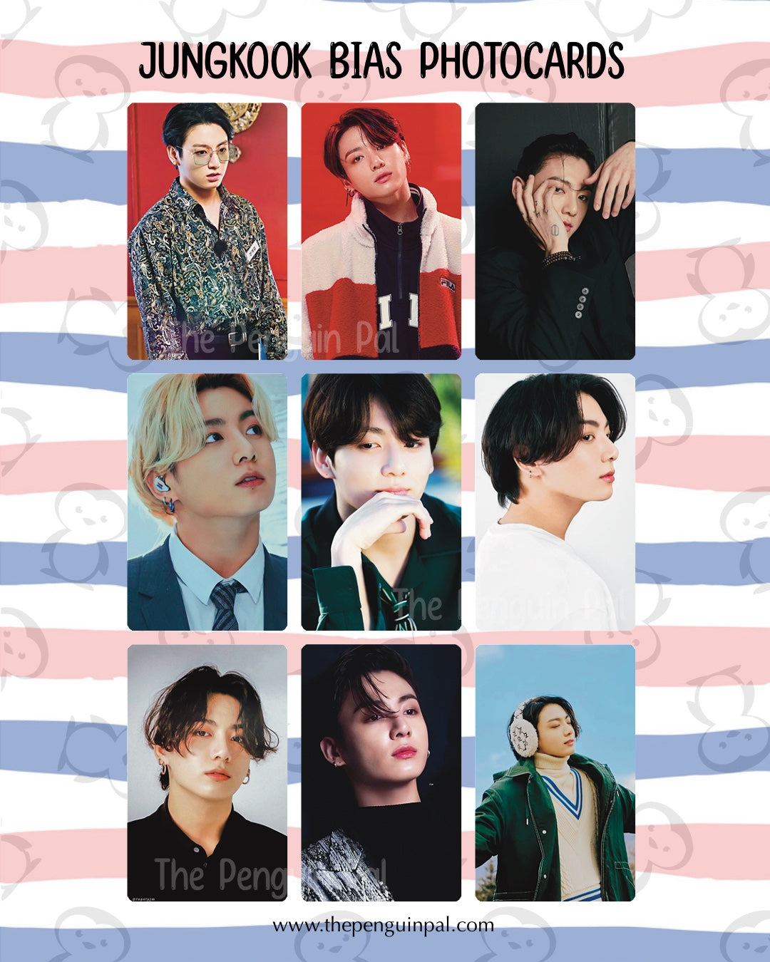 Jungkook Bias Photocards (18 pcs)