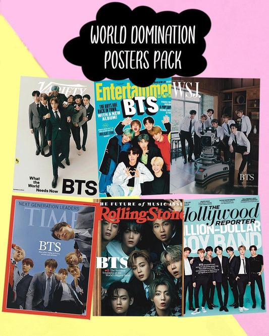 BTS World Domination Poster set (6 pcs)