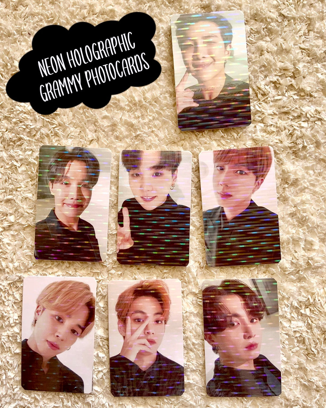 Grammys holographic Photocards (7 pcs)
