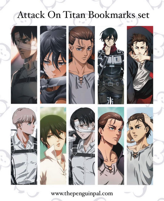 Attack on Titan Bookmarks