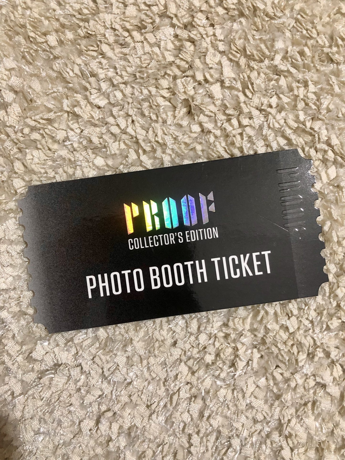 Proof Collector’s Edition Ticket