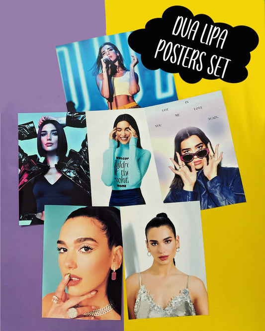 Dua Lipa A4 Poster set of 5