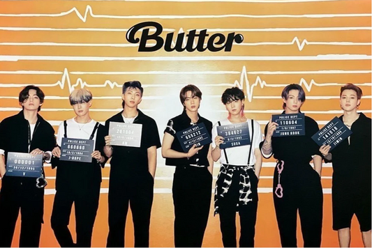 BTS BUTTER Official Poster Cream Version (In tube)