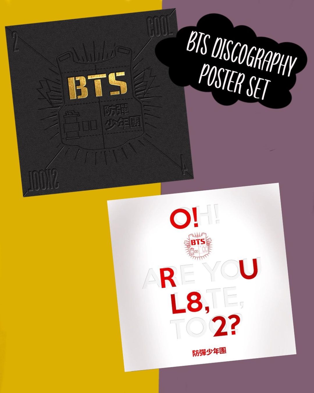 BTS Discography Poster Set (20 pcs)
