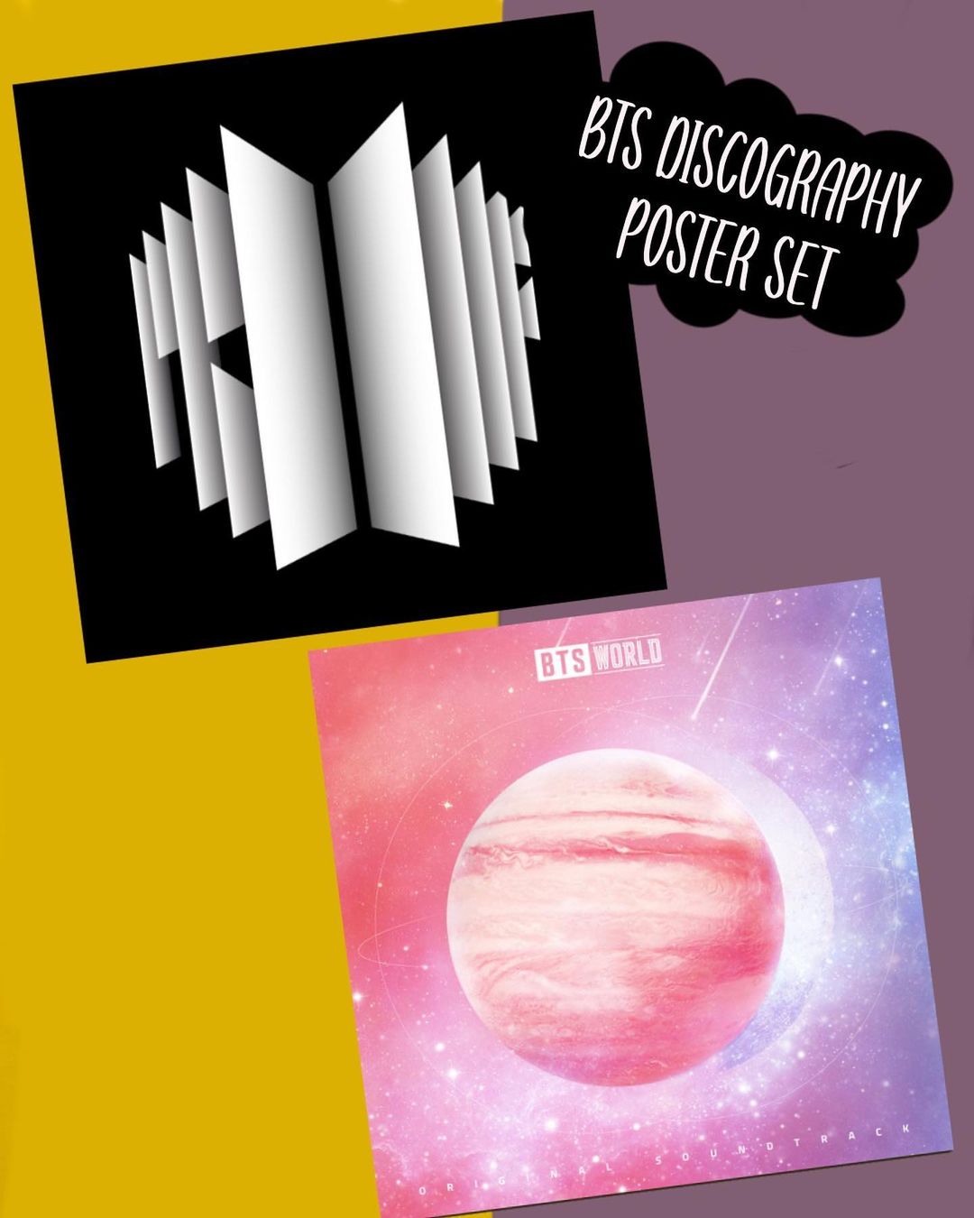 BTS Discography Poster Set (20 pcs)