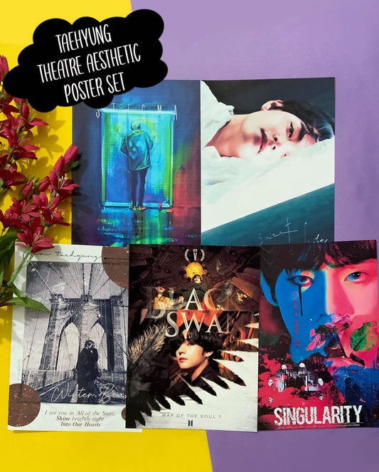 Taehyung Theatre Aesthetic Poster set (5 pcs)