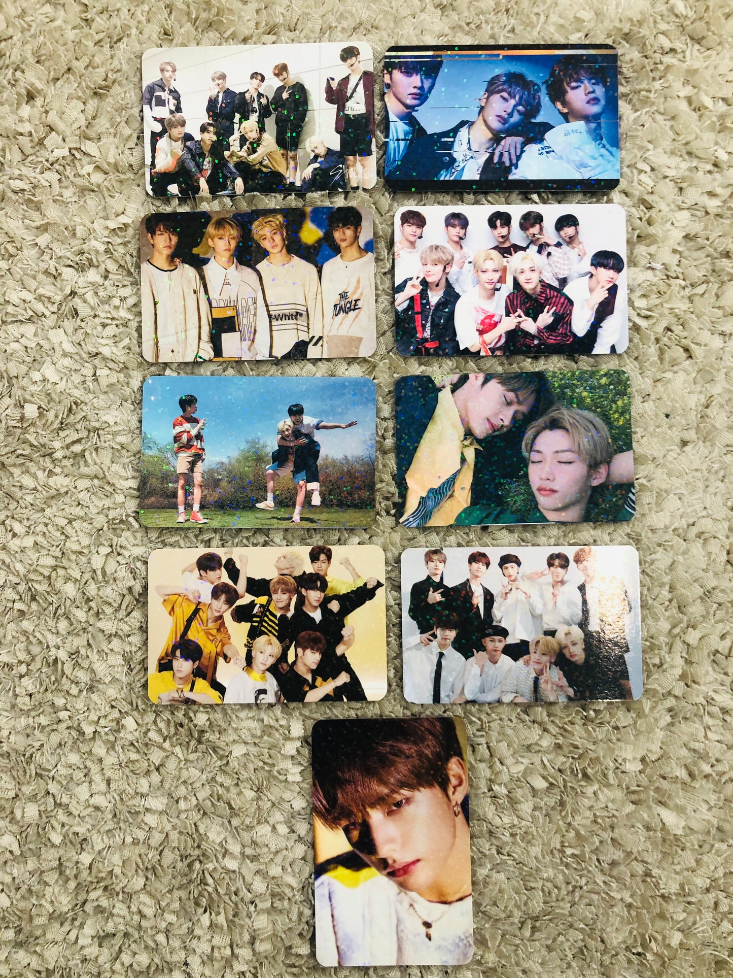 Stray Kids Holographic Double sided Photocards (9 pcs)