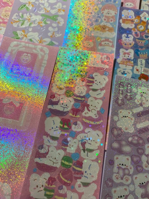 Holographic Deco Sticker Sheet#1