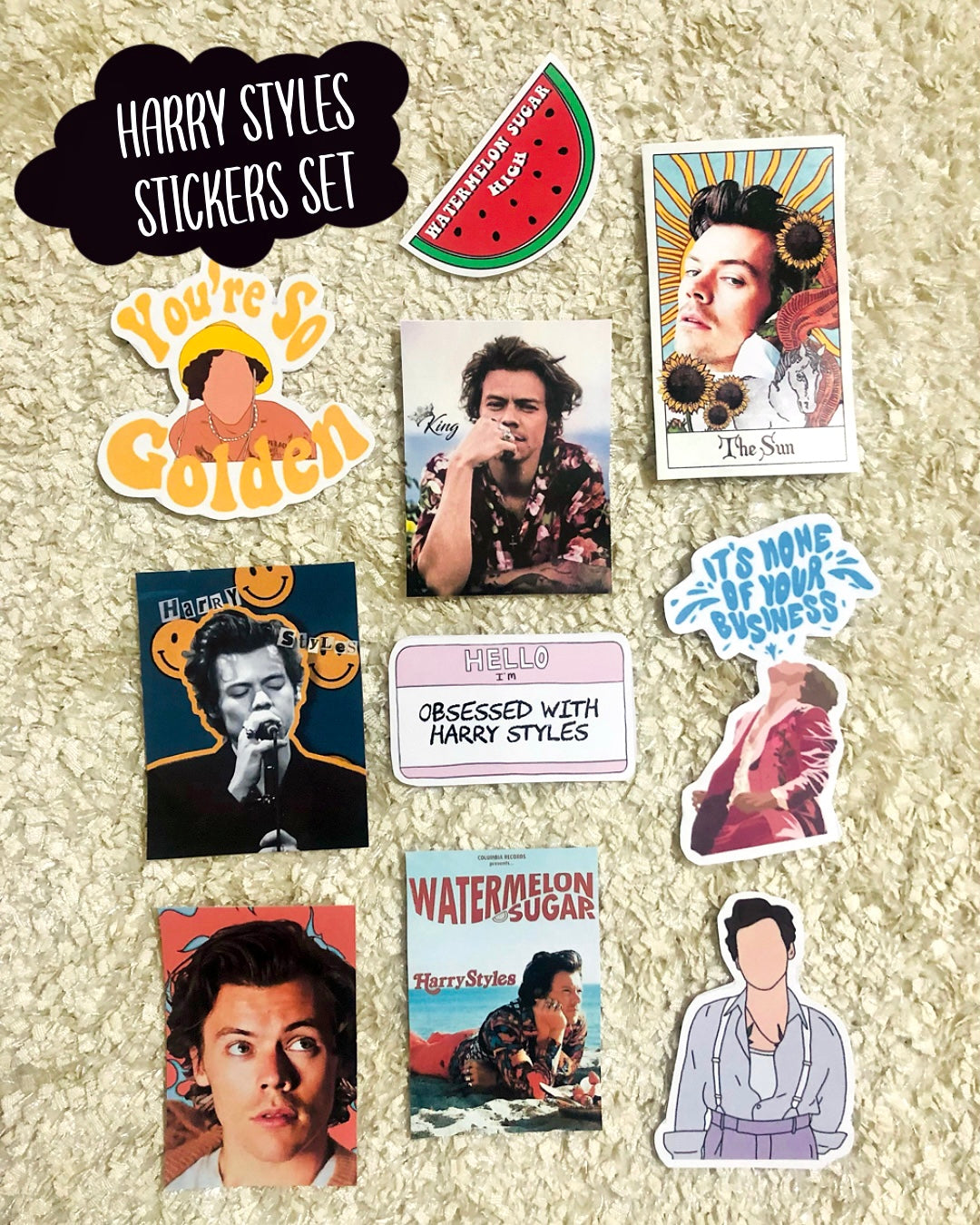 Harry Styles Stickers set (10 stickers)