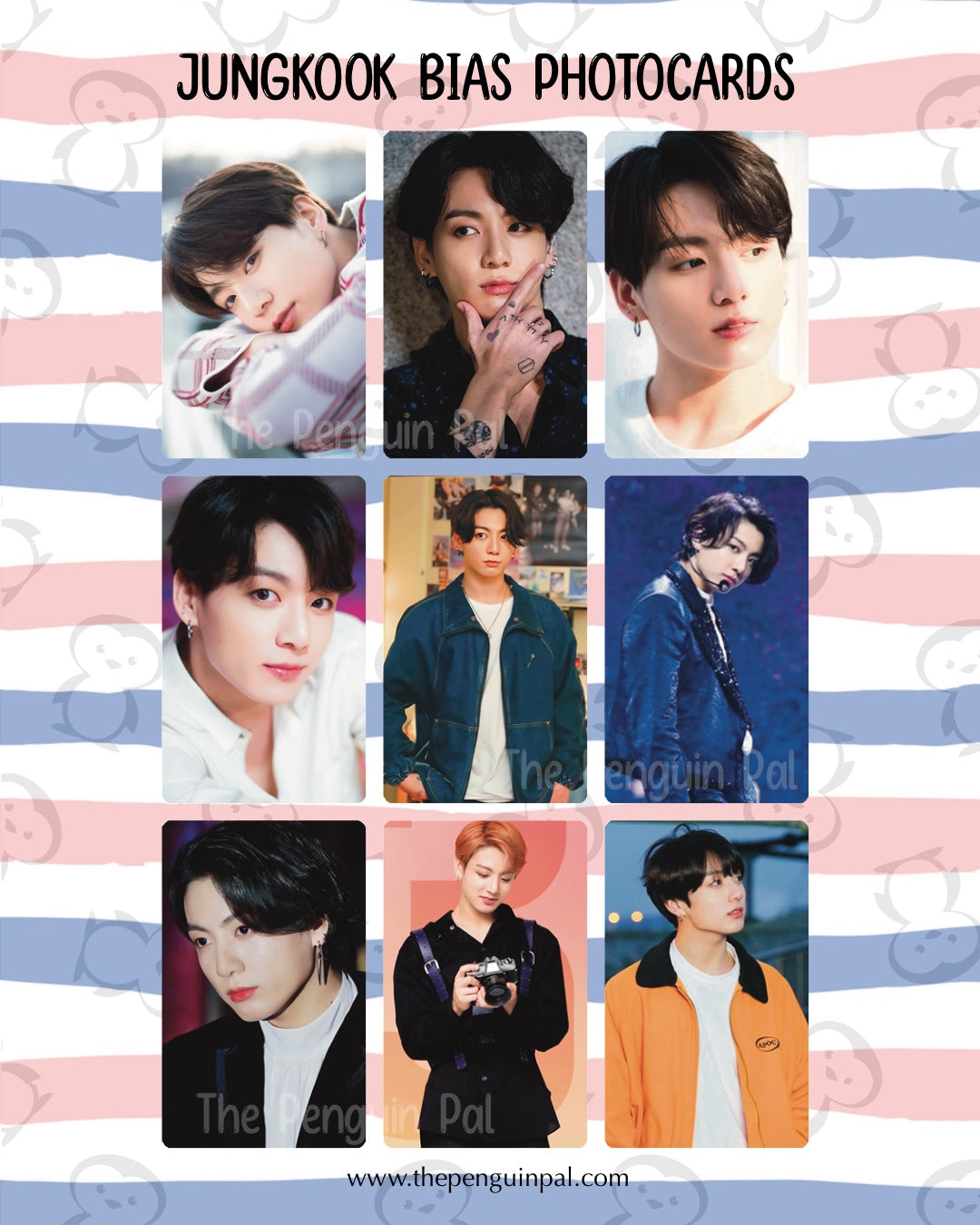 Jungkook Bias Photocards (18 pcs)