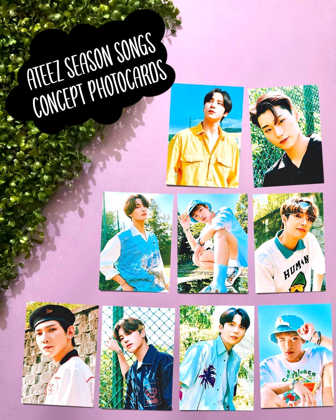 Ateez Season songs concept Photocards (9 pcs)