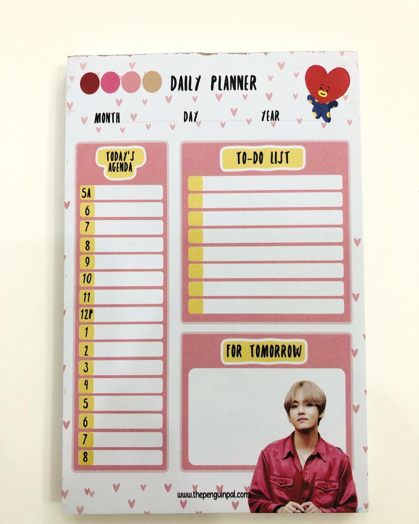 BTS Daily Planner Pakistan โ thepenguinpal