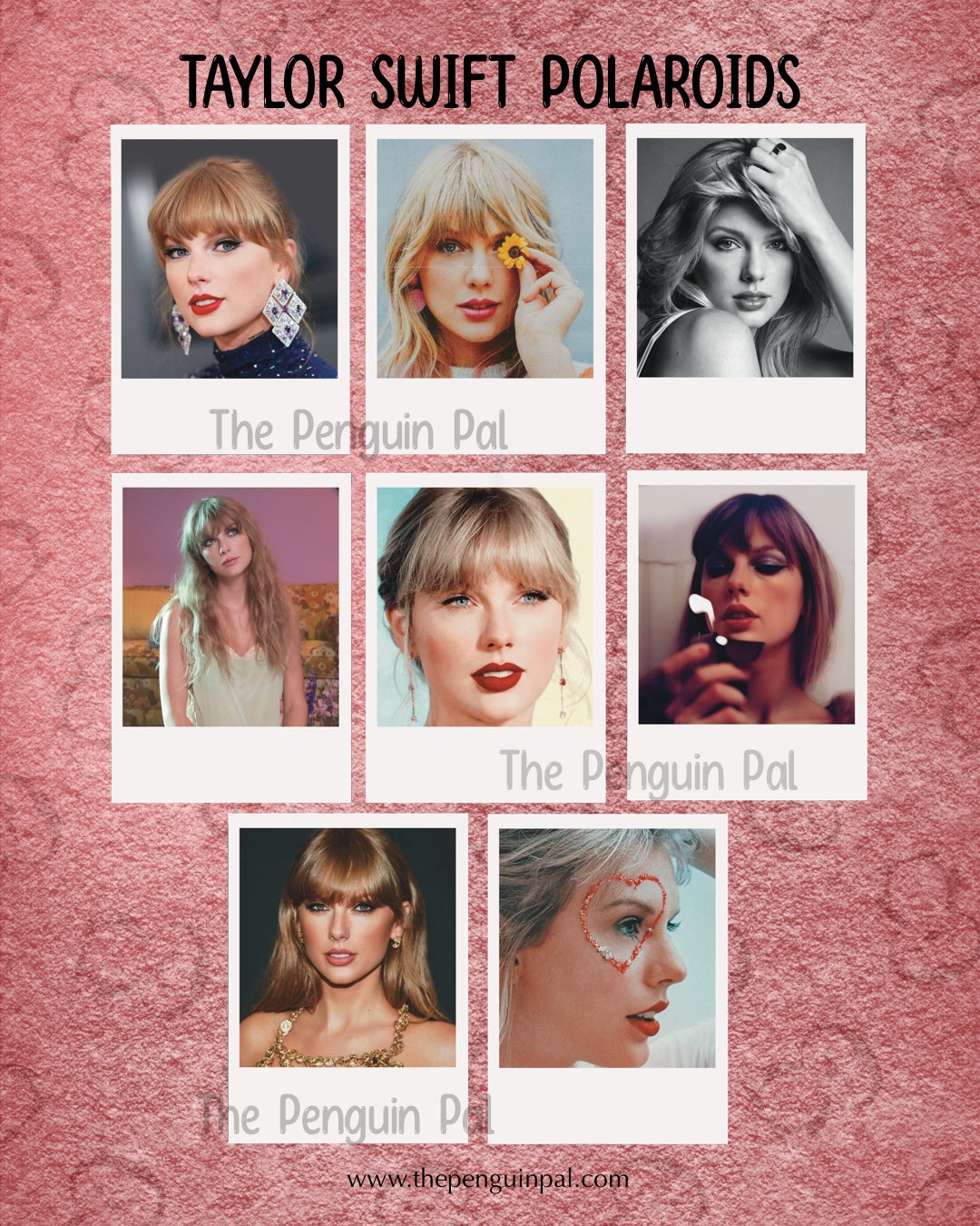 Taylor Swift Polaroids (8 pcs)