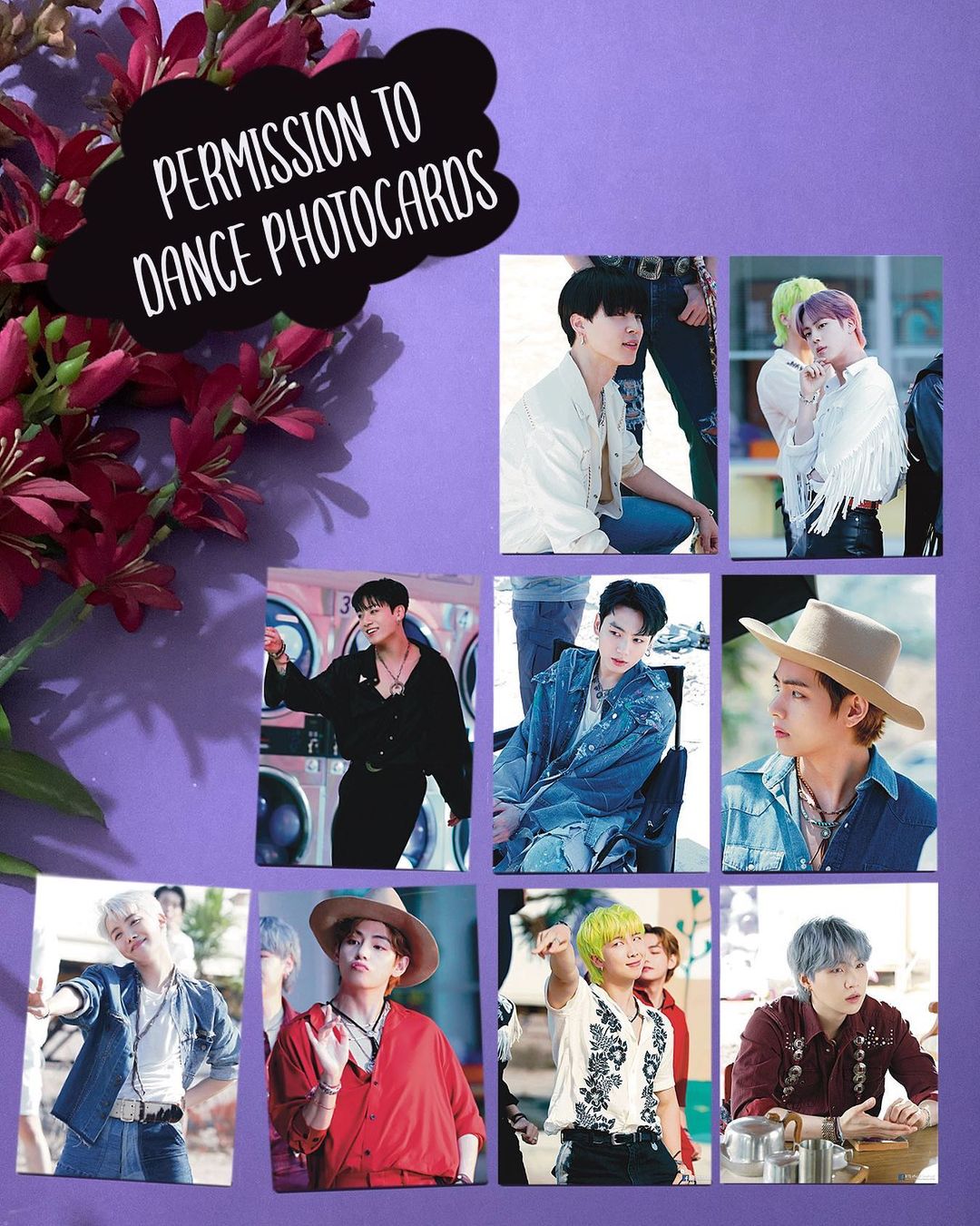 Permission to Dance Photocards (9 pcs)
