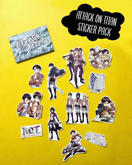 Attack On Titan Stickers (12 pcs)