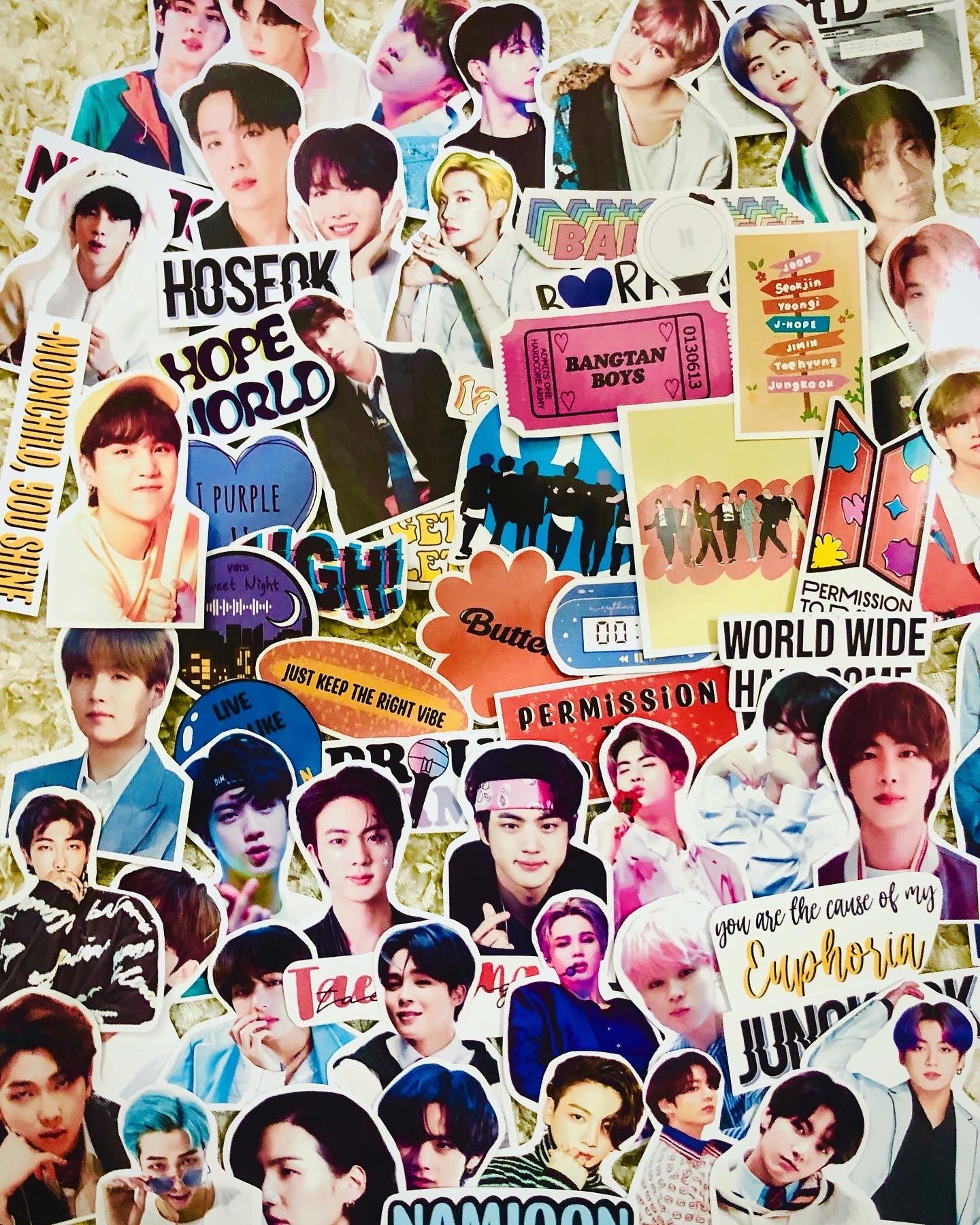 BTS Stickers Bundle (91 pcs)