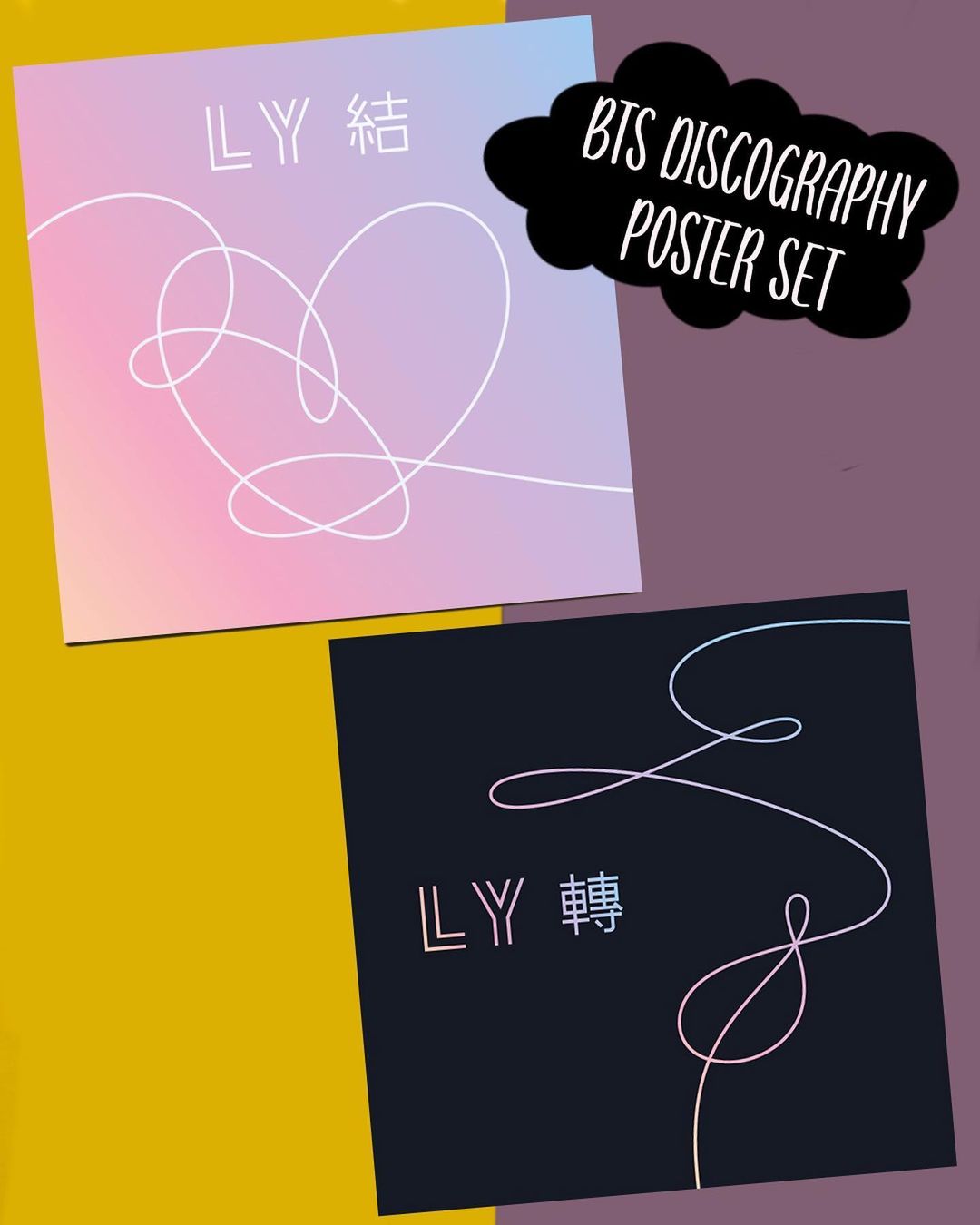 BTS Discography Poster Set (20 pcs)