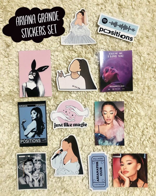 Ariana Grande stickers (12 stickers)