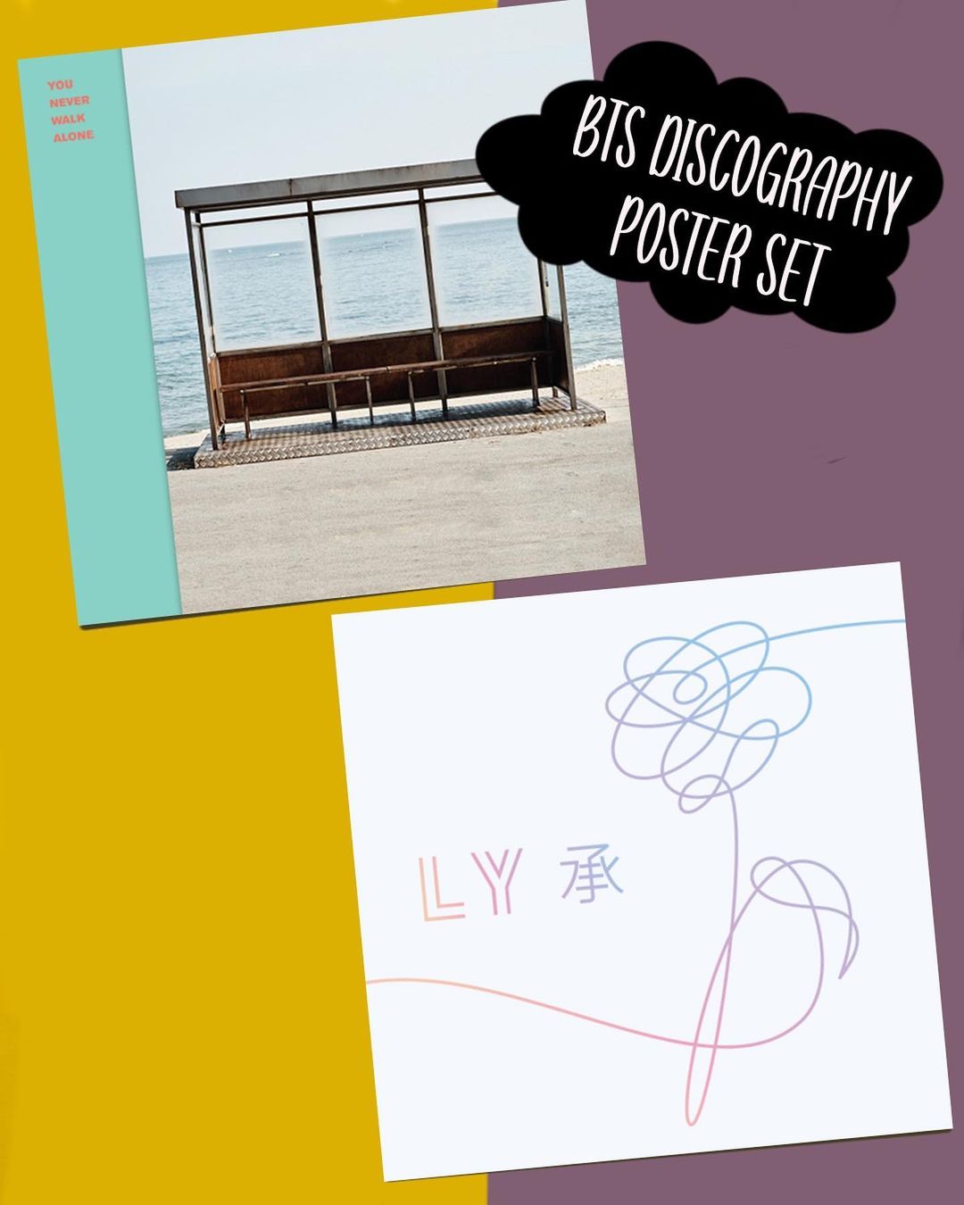 BTS Discography Poster Set (20 pcs)